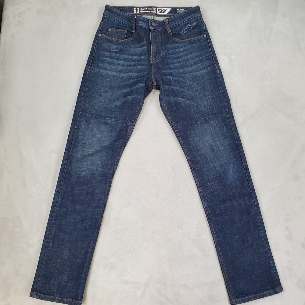 Alpinestars Duple Denim Jeans Men 28x32 Comfort Fit Stretch Reinforced Motorcyle